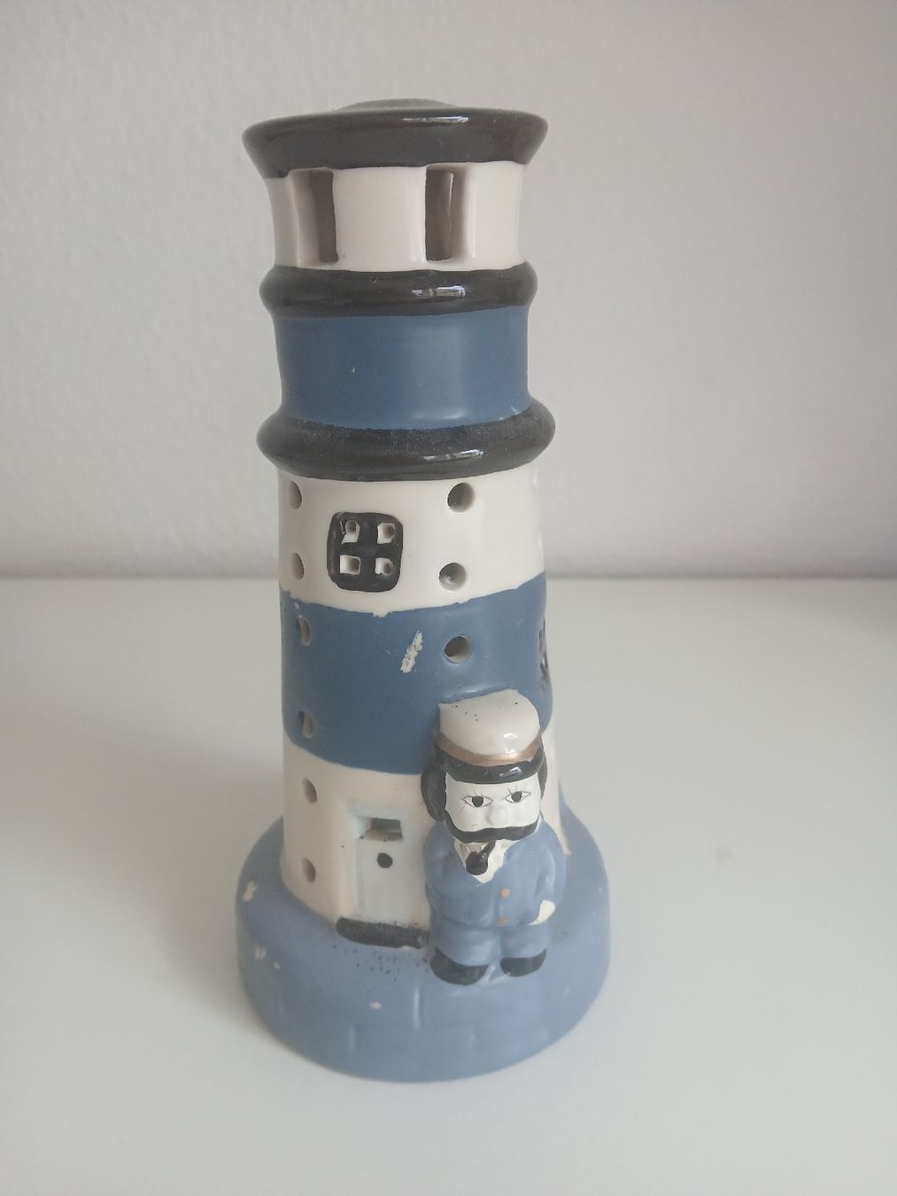 Tutte le decorazioni: Nautical Lighthouse Tea Light Holder with Sailor Figurine – Usato da Dübendorf venduto da rol_fm6d