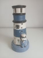 Nautical Lighthouse Tea Light Holder with Sailor Figurine