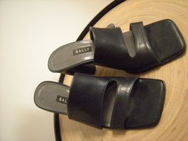BALLY Echt Leder Block Absatz Sandalen Sommer Schuhe Gr. 37