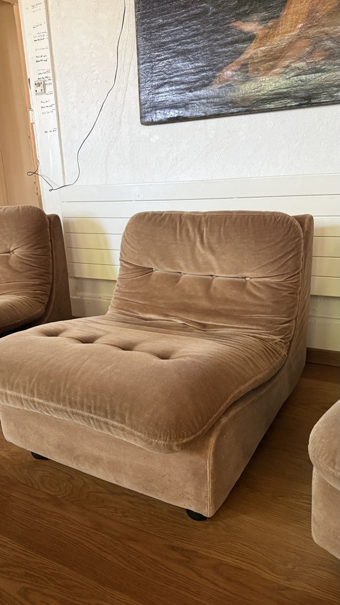 Poltrone: Sessel braun Samt 3 Stueck gebraucht – Usato da Zürich venduto da nin_5h6l 2