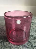 Auffallender, grosser Übertopf aus Glas