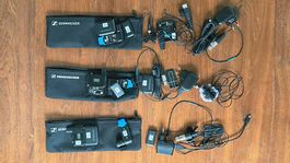 3x Sennheiser AVX-ME2 Digitale drahtose Lavaliermikrofone