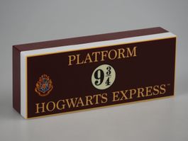 Hogwarts Express 9 3/4 Schild (Mobiles Nachtlicht)