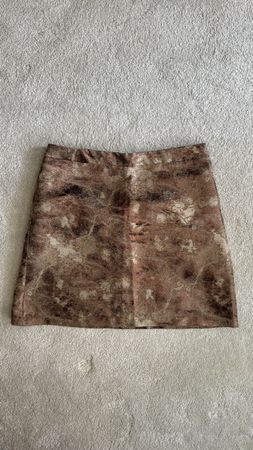 AX Paris Gold Mini Skirt, Size 10 S/M