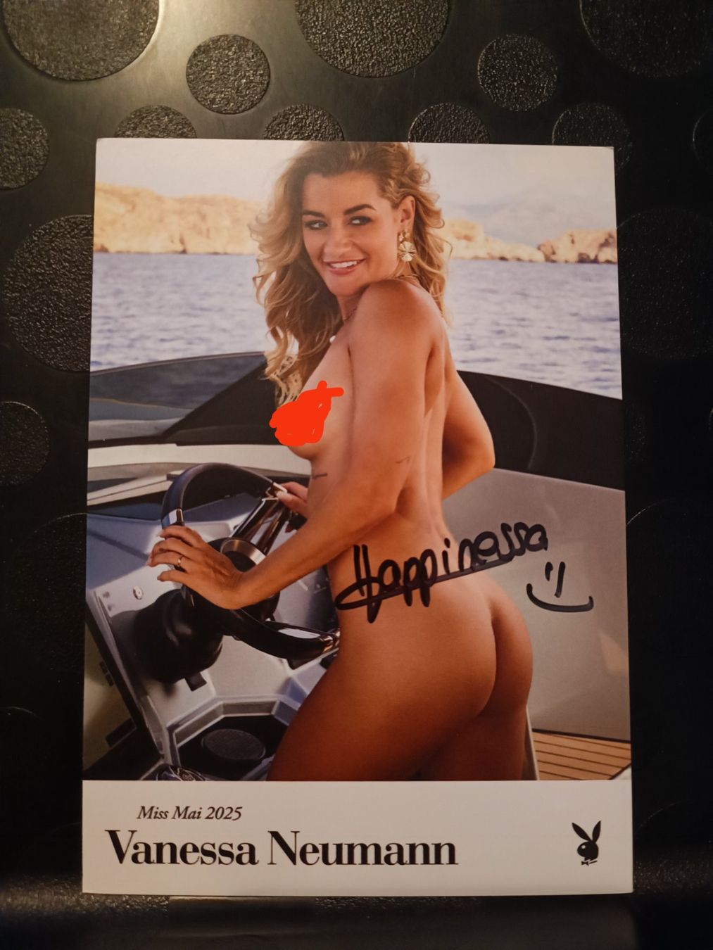 Autografi: Vanessa Neumann - handsignierte Playboy Autogrammkarte – Usato da Menziken venduto da Artographs
