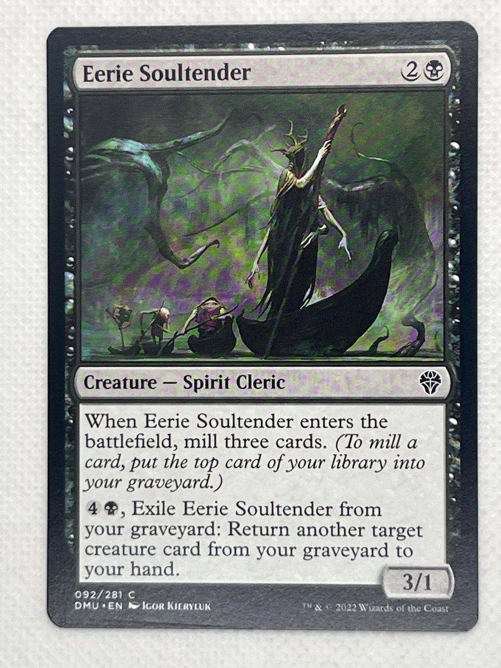 Magic The Gathering Sammelbilder & Trading cards: Magic: The Gathering - Eerie Soultender DMU - Common! – Gebraucht aus Hinterkappelen von Kim1992