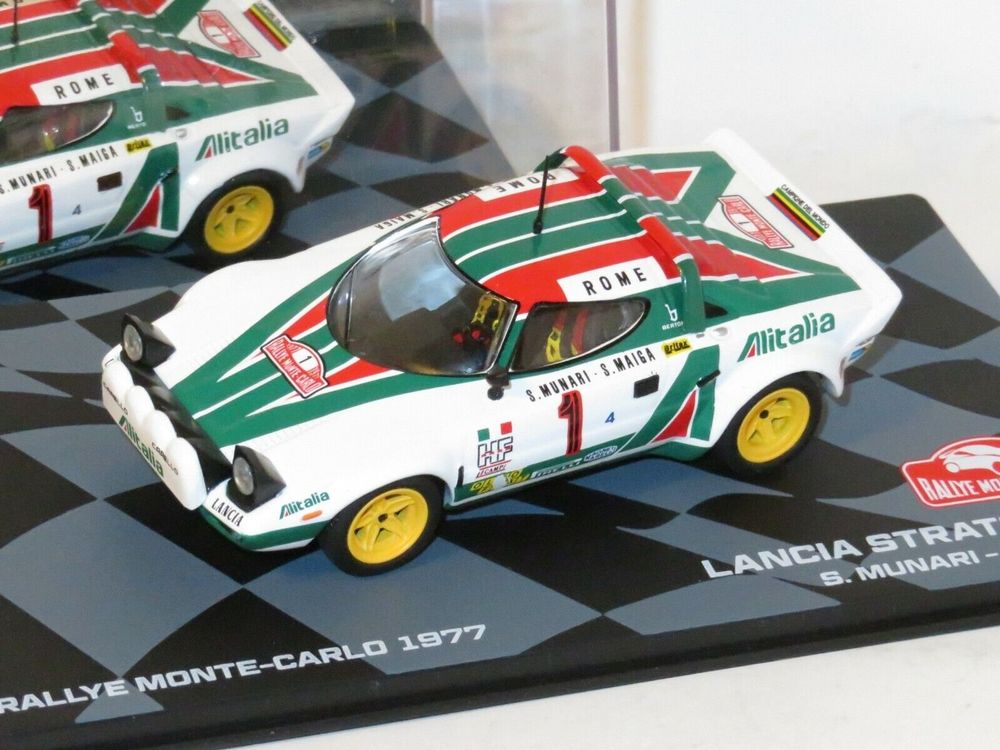 Maquette Hasegawa Lancia Stratos HF - Vainqueur Rallye Monte-Carlo 1977 - 1/24