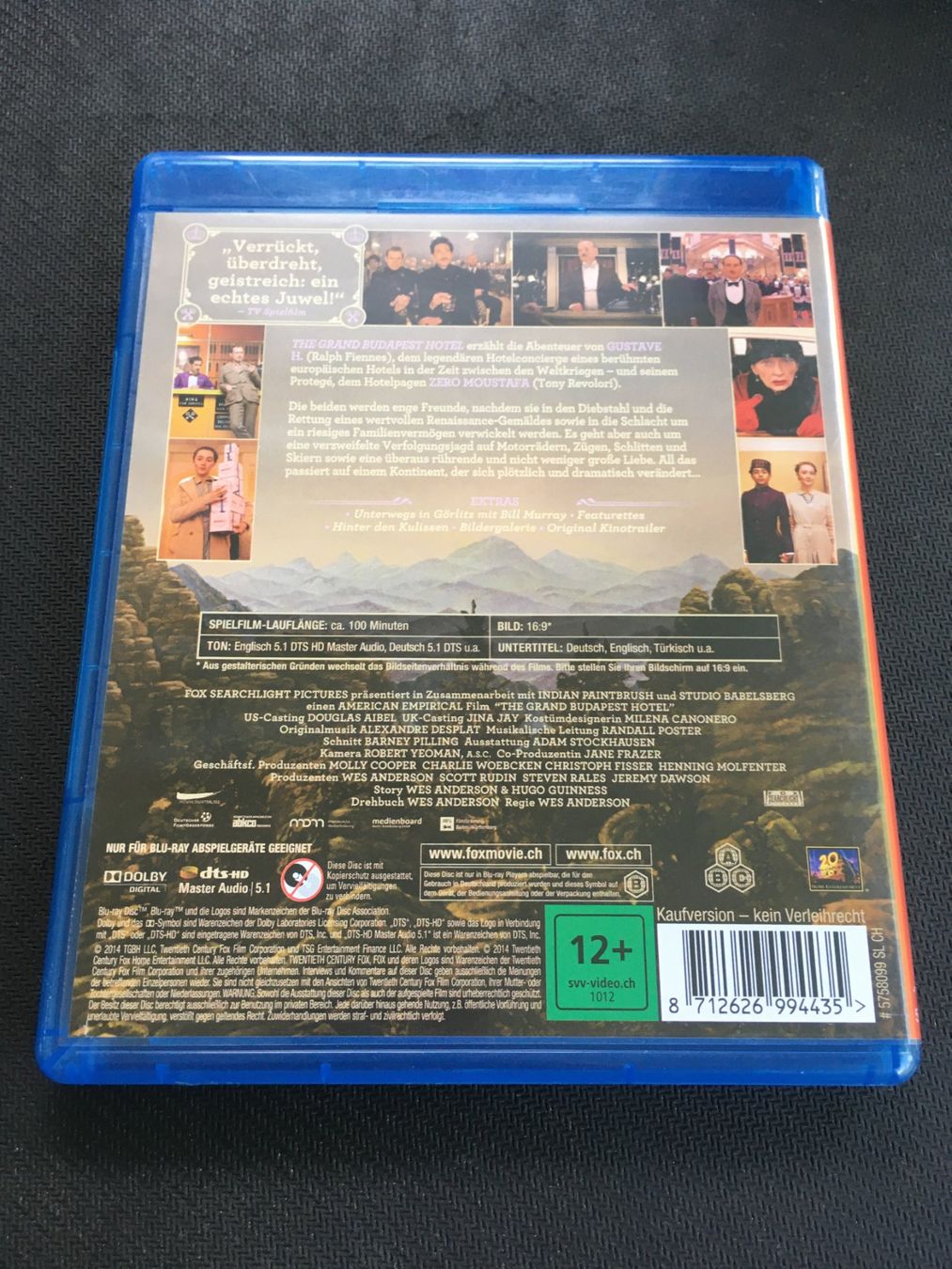 Tutti i DVDs: Grand Hotel Budapest [Blu-ray] – Usato da St.Gallen venduto da MedienJoe 1