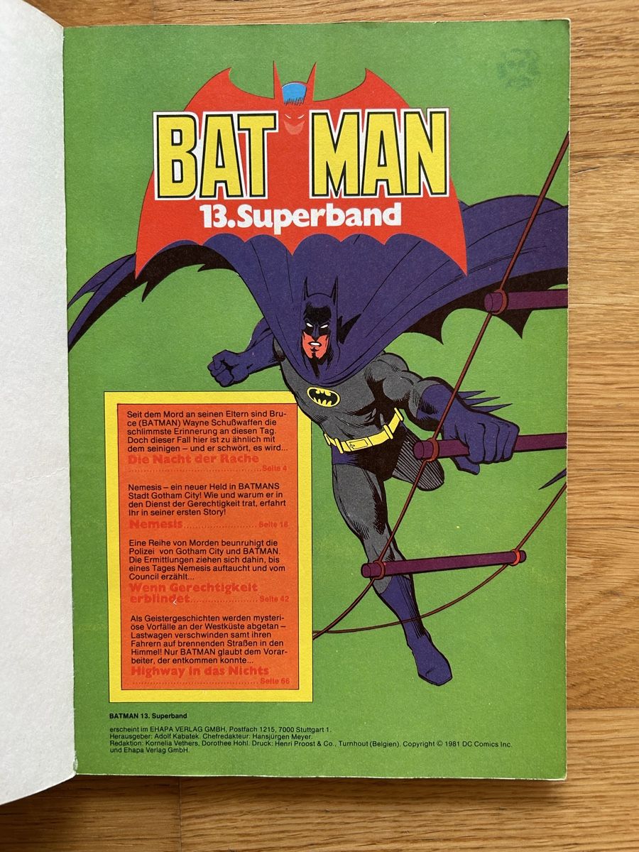 Fumetti: Batman Superband 13 – Usato da Urtenen-Schönbühl venduto da chriswaddle 1