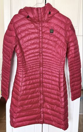 Blauer USA hooded down coat, size M, red - perfect!