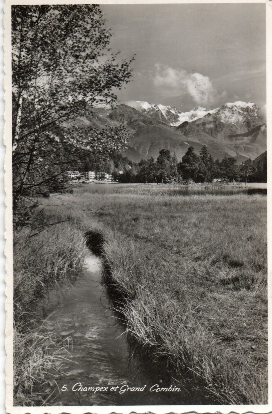 Cartoline postali: Champex et Grand Combin – Usato da Melano venduto da pisonsdro