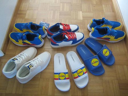 Lot de chaussures : sneakers, baskets, mules, claquette LIDL