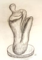 Zeichnung: Skulptur XII