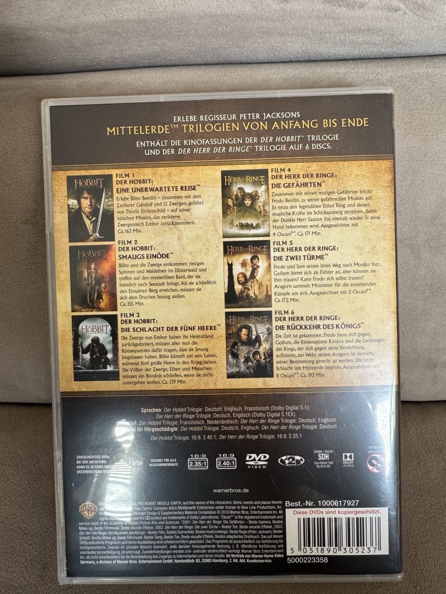 Alle DVDs: Der Hobbit und Herr der Ringe 6-Disc Set – Gebraucht aus St. Gallen von mag_7s82 2