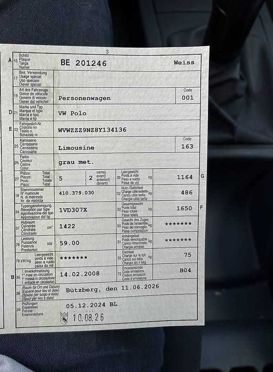VW Automobili: VW Polo frisch ab MFK – Usato da Huttwil venduto da Matu123 4