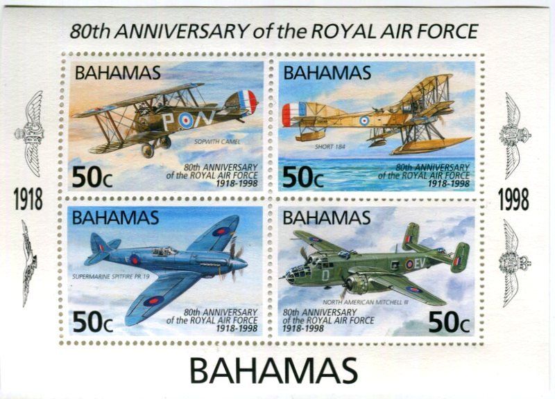 Tutti i francobolli: Block "Flugzeuge". Bahamas. – Nuovo e nell'imballaggio originale da Basel venduto da Butsch5