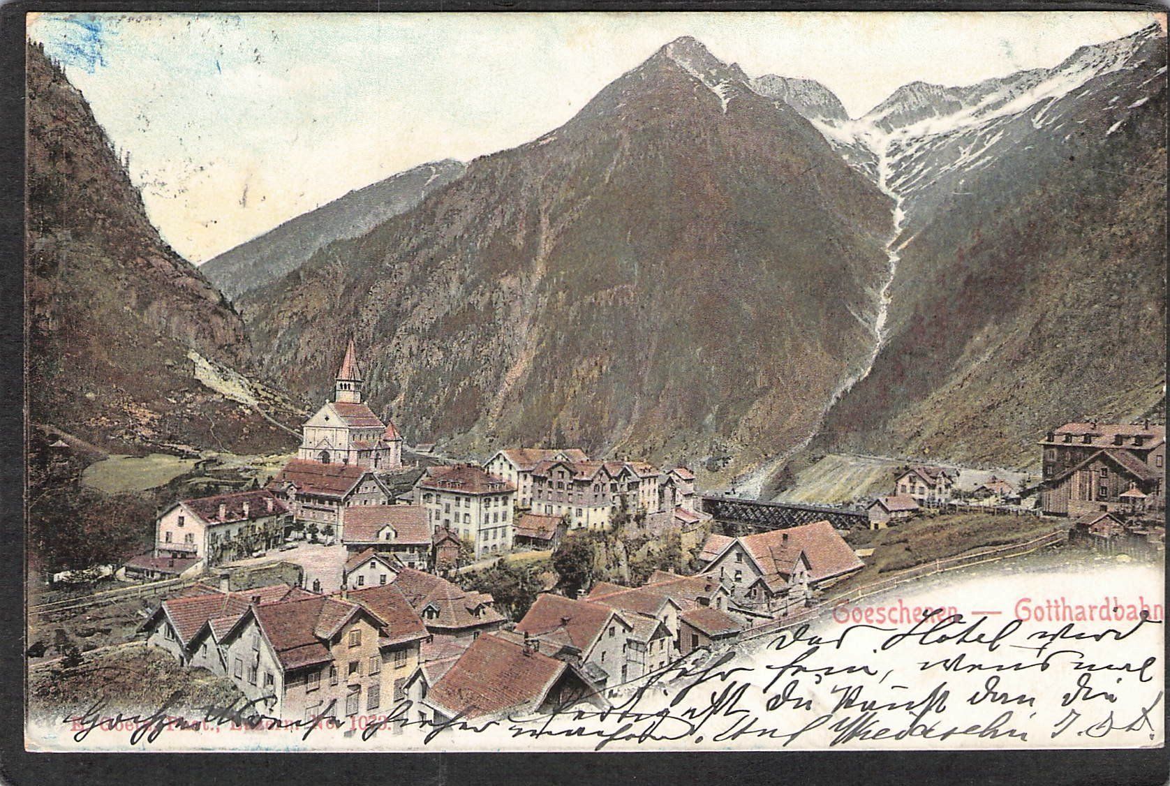 Cartoline postali: ^Göschenen UR , 1902 – Usato da Reichenburg venduto da Pipo-67