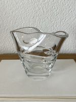 Leerdam Vase Meydam Mid Century Glas „Lens“ Original Etikett
