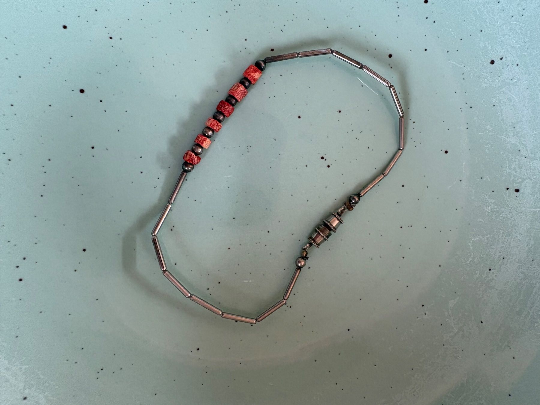 Bracciali & Braccialetti: Silberarmband mit Koralle – Usato da Romont BE venduto da n.gfeller