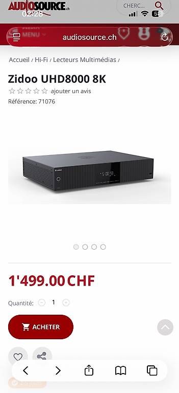 Systèmes audio & multimédias: Zidoo UHD8000 – Neuf avec emballage d'origine à rolle par sinani03
