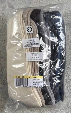 7 PAAR STRETCH- SOCKEN NEU & ORIGINALVERPACKT 75% BAUMWOLLE