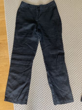 Leinen-Hose, schwarz, C&A (Canda) 38