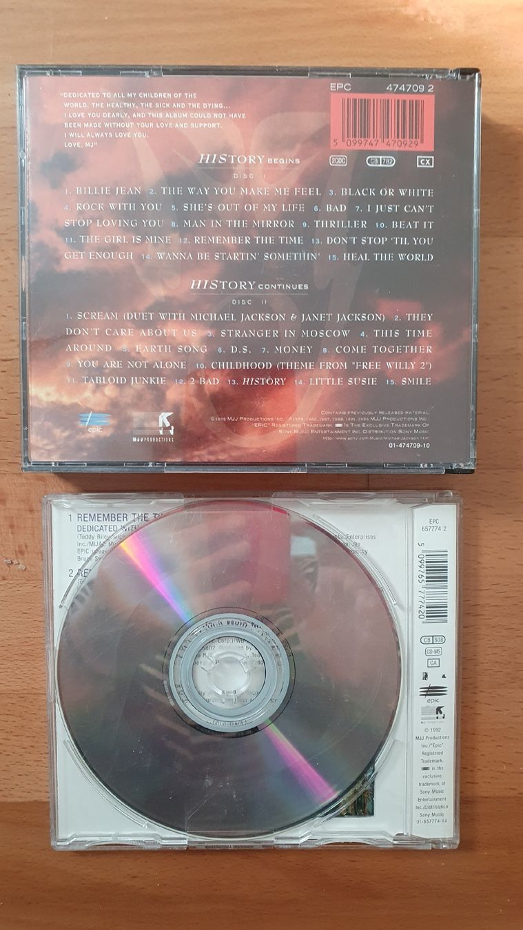CD: Michael Jackson CDs: History & Remember the Time – Usato da Meilen venduto da DodoSchubi 2