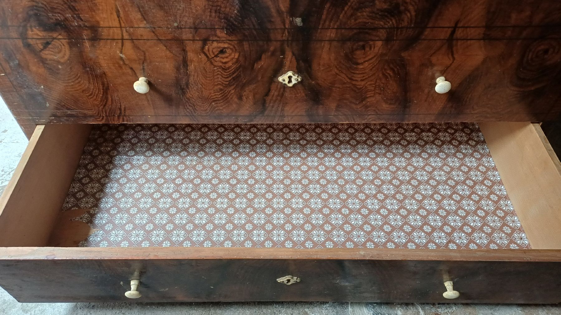 Cassapanche: Biedermeier Truhe m. Schublade – Usato da Flawil venduto da Naphtali 2