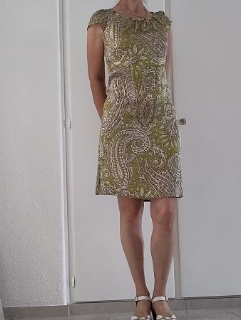 Leichtes Sommerkleid - reine Seide, Gr.42/eher 38 neuwertig