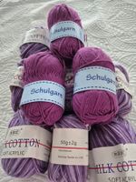 Wolle Milch Cotton Soft Acryl lila neu