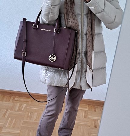 Orig. Michael Kors Ledertasche Crossbody weinrot neuwertig