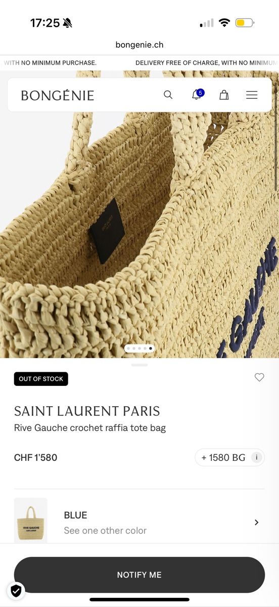 Saint Laurent Borse: Saint Laurent Raffia Tasche NP. 1580.- – Nuovo (secondo la descrizione) da Ellighausen venduto da privateseller 8