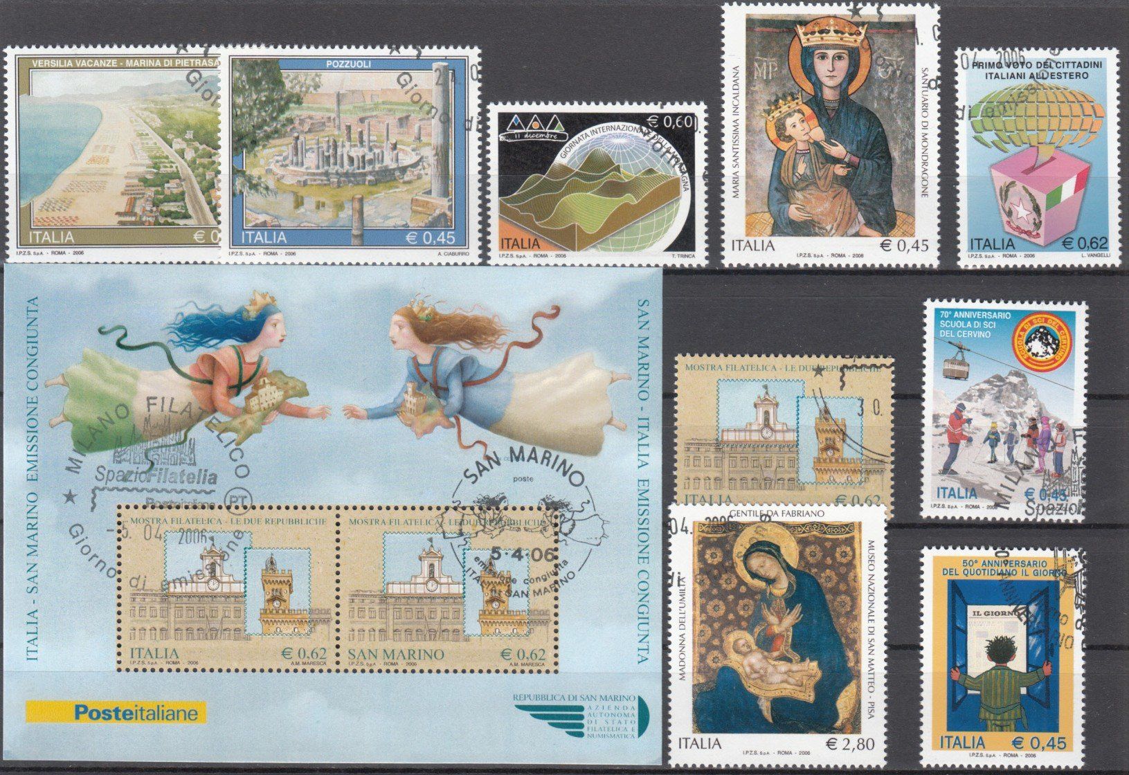 Tutti i francobolli: Italien 2006 mit ET – Usato da Bürglen TG venduto da StampGraf 4