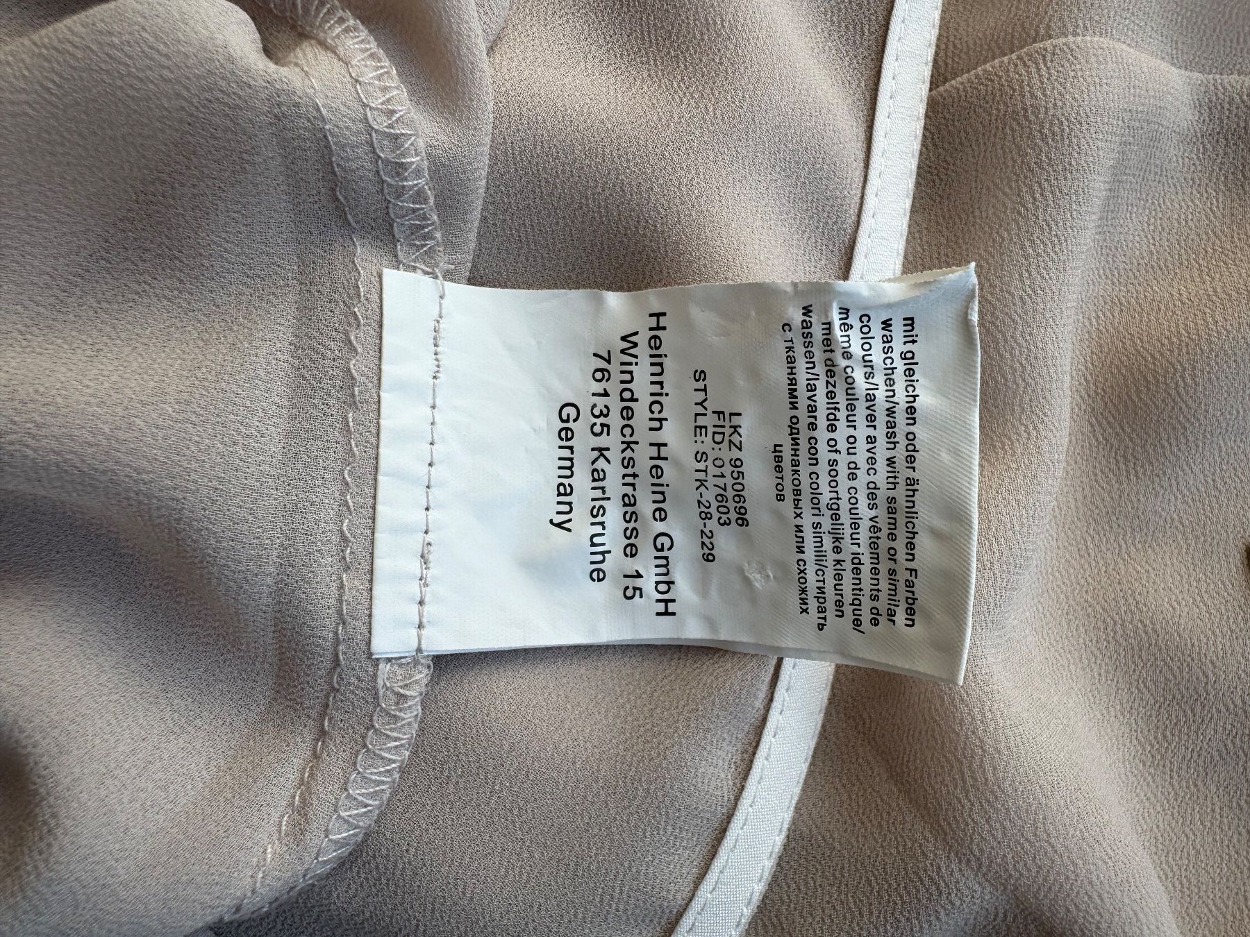Blusen: Rick Cardona Bluse, Gr. 42, beige/weiss – Neu (gemäss Beschreibung) aus Zürich von cli_fv8x 4