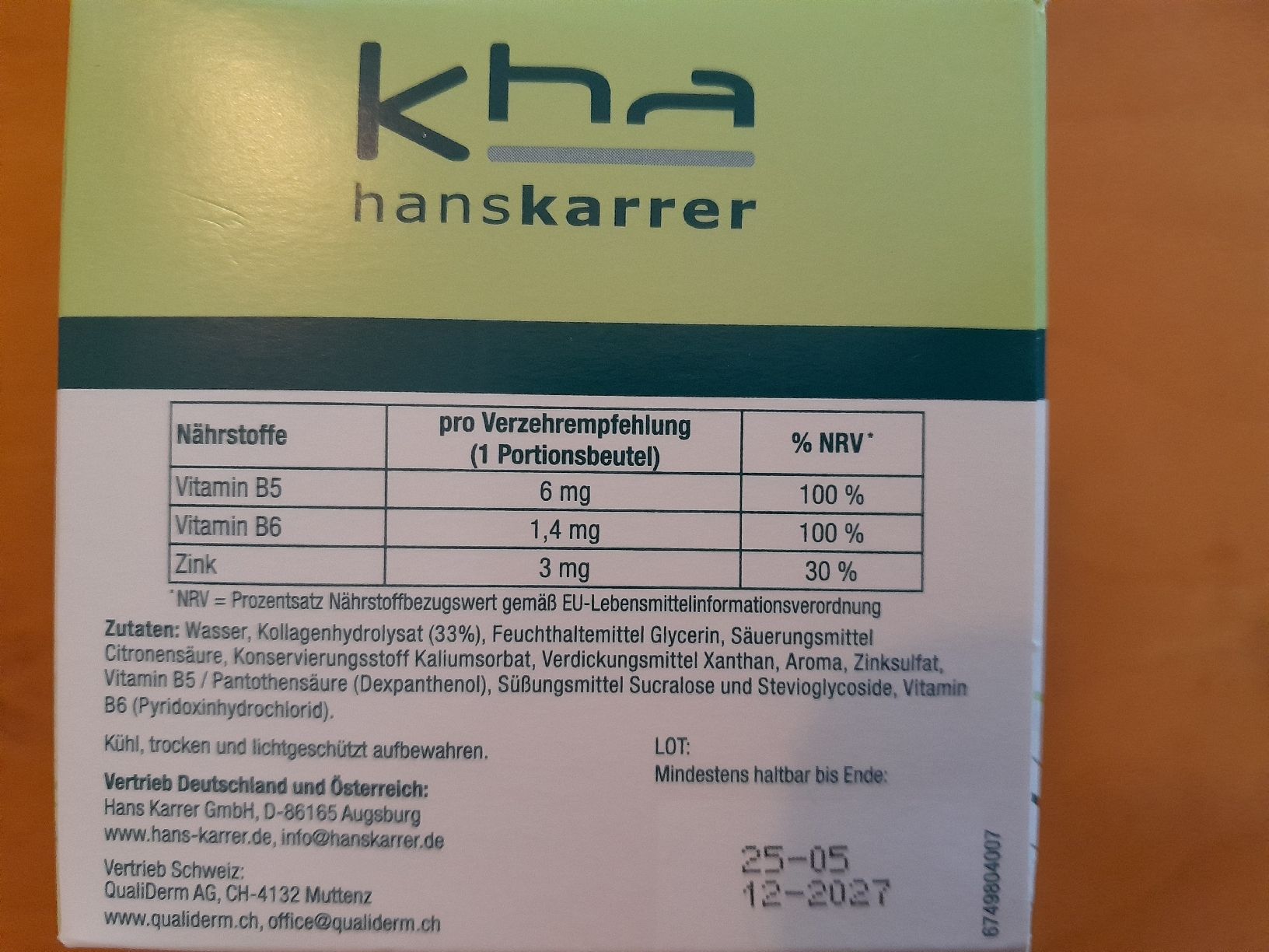 Lebensmittel & Spezialitäten: Trichosense – Neu und originalverpackt aus Oberglatt ZH von juni02 1