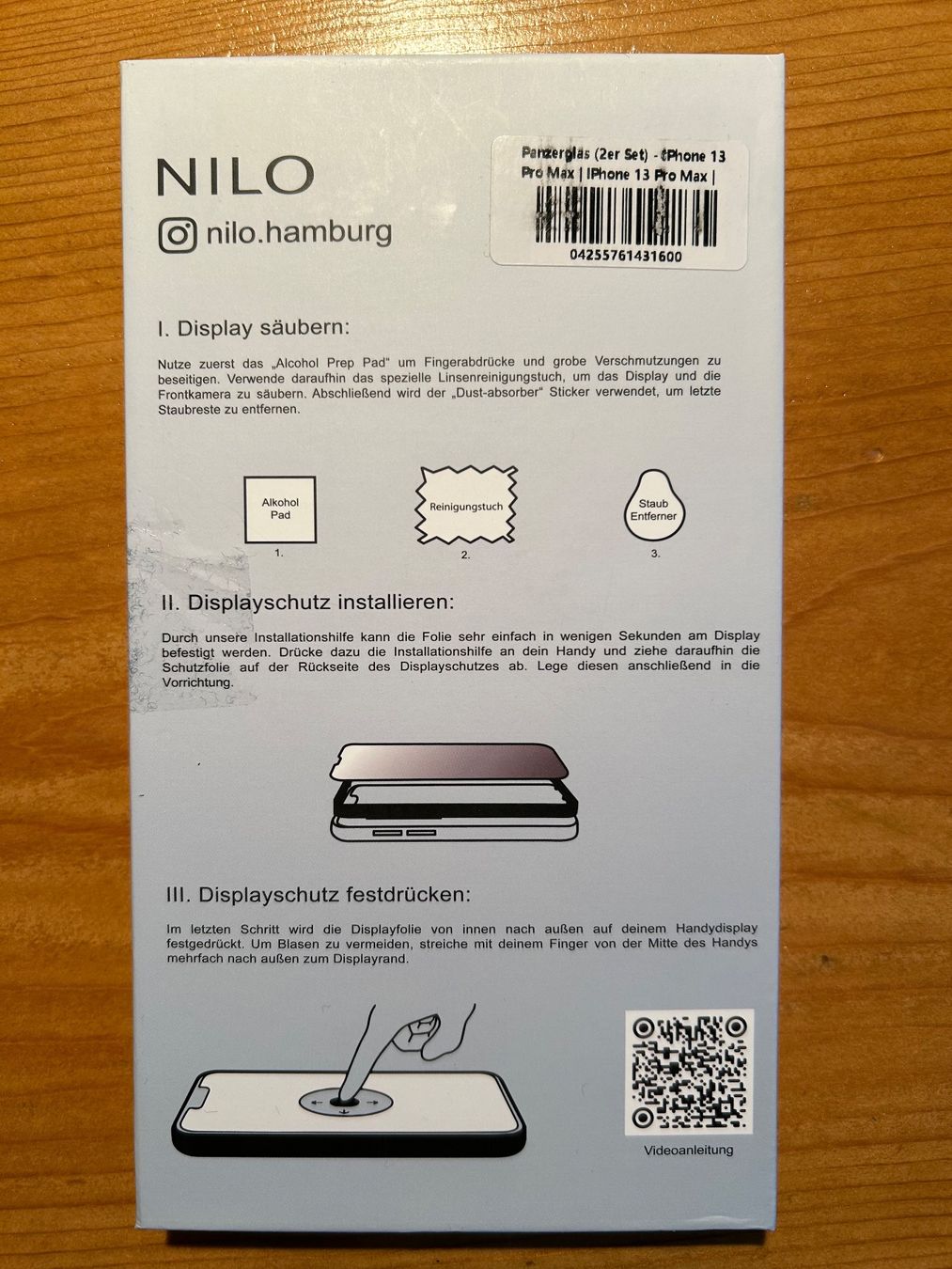 Ritocchi & pellicole di protezione: Panzerglas für iPhone Pro – Nuovo e nell'imballaggio originale da Dietikon venduto da pharus 2