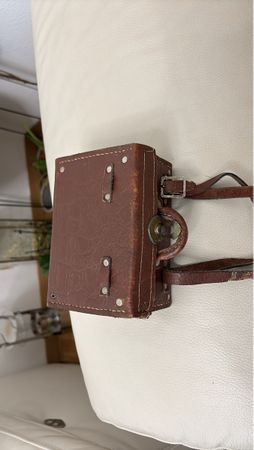 Vintage Leder Kameratasche, Braun - Seltenes Sammlerstück! (