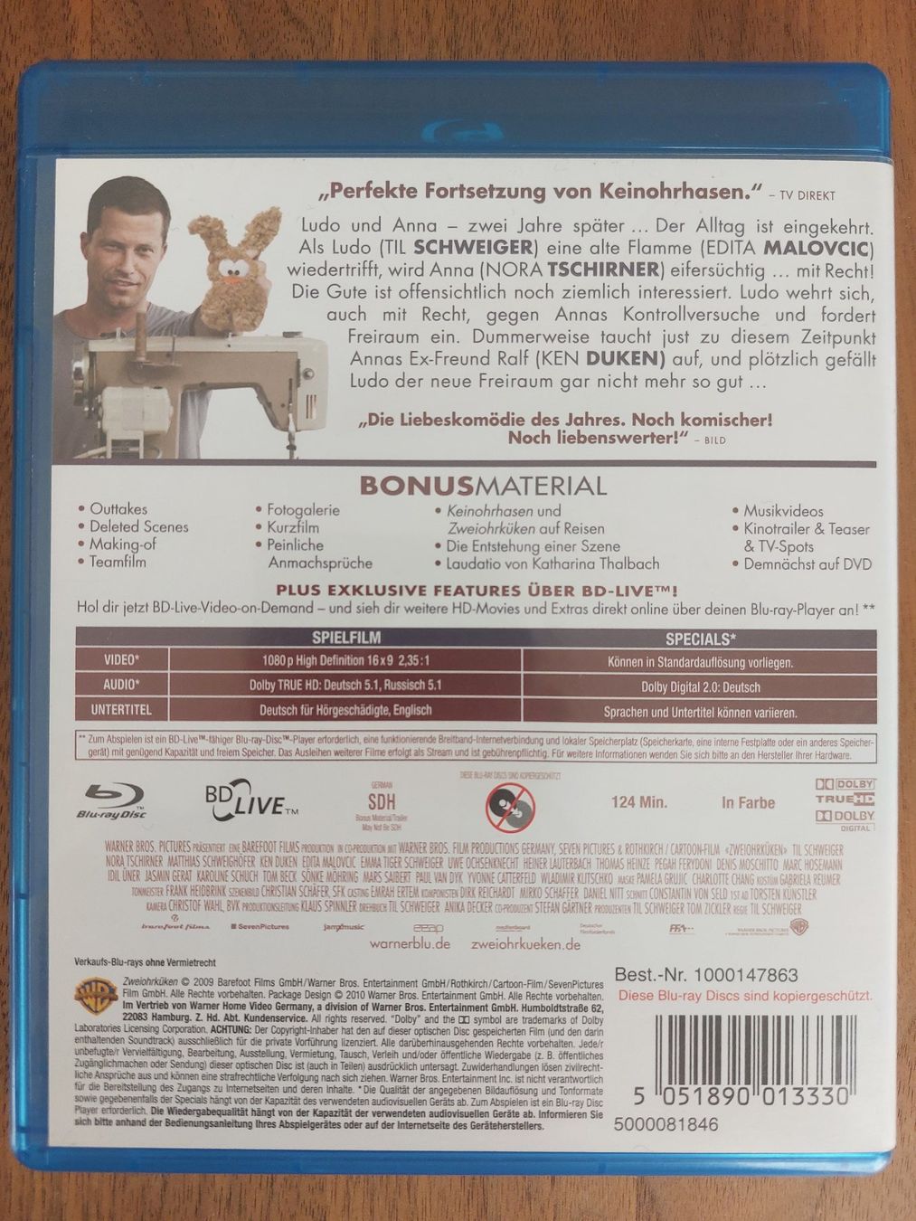 Tutti i DVDs: Blu Ray - ZweiOhrKüken mit Til Schweiger & Nora Tschirner – Usato da Rheinfelden venduto da FilmAuktion 1