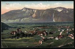 AK Aigle, Teilansicht mit Kirche, 1942