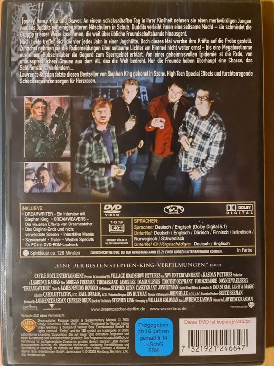 Tutti i DVDs: DVD Dreamcatcher – Usato da Dintikon venduto da Vexi 1