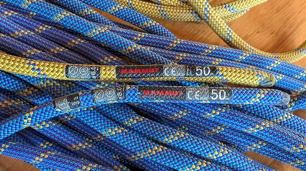 Mammut Corde: Mammut Phoenix Dry 2x50 m Halbseile 8.0 mm Gratisversand – Nuovo (secondo la descrizione) da Innertkirchen venduto da Flir 2