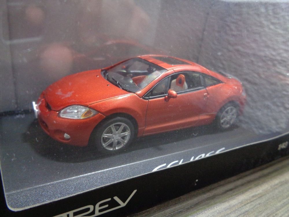 Miniature Norev Mitsubishi Eclipse Spyder Bleue Au 1/43 - Occasion, Avec Boîte D'origine
