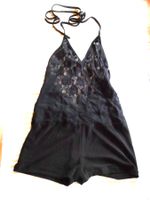 Sexy Panty-Body uni schwarz für Gr. XS/S - 226094