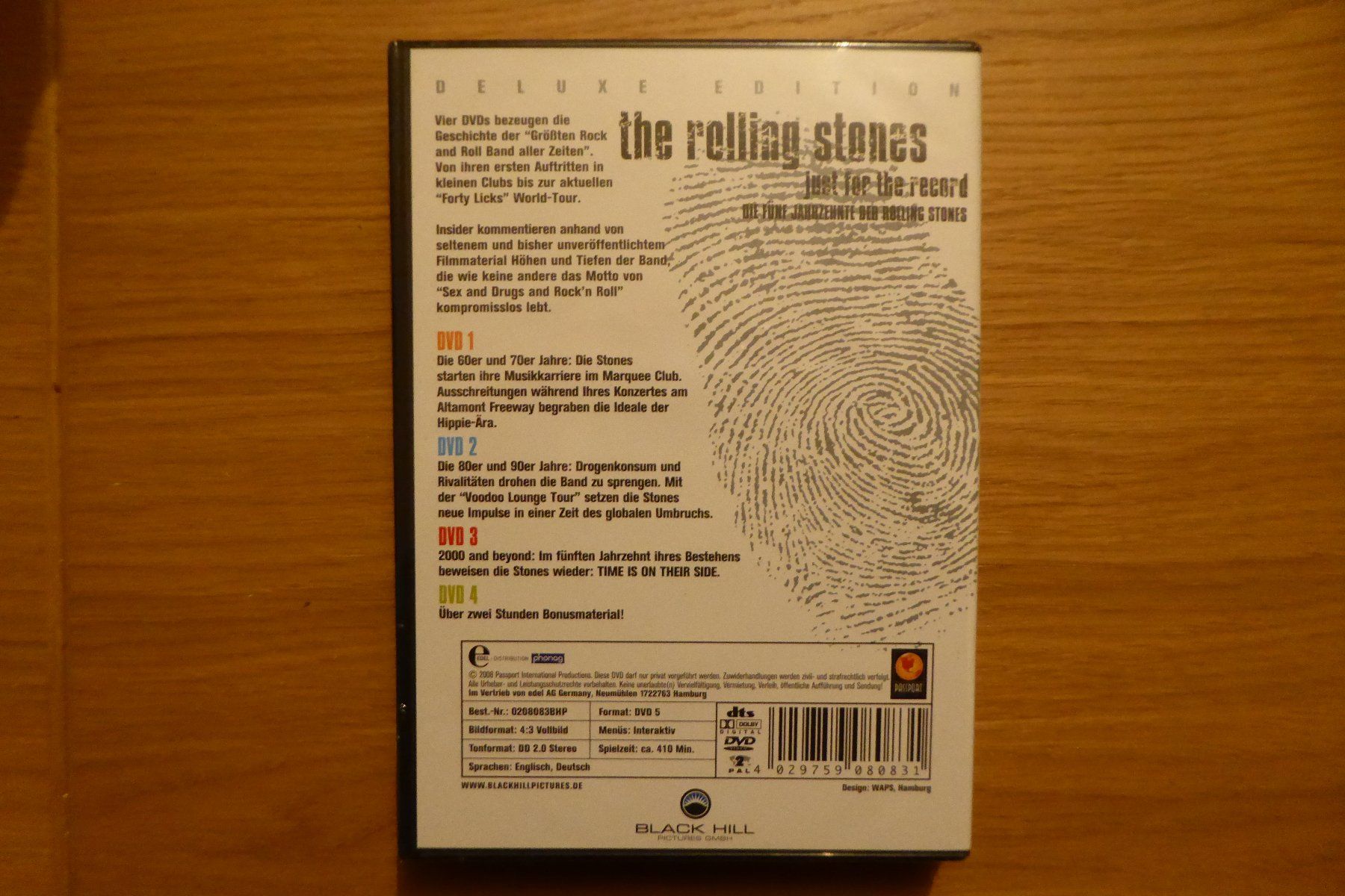 Tutti i DVDs: 4x DVD Rolling Stones Just for the Record five decades – Nuovo e nell'imballaggio originale da Allschwil venduto da Summelsarium 1