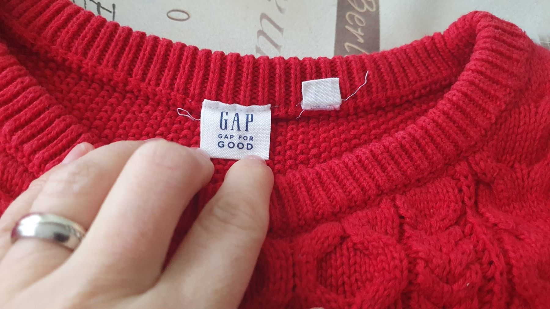 Gap Maglioni & Felpe: GAP - Schöner Roter Pullover mit Zopfmuster  - XS – Usato da Staufen venduto da Fleby84 2