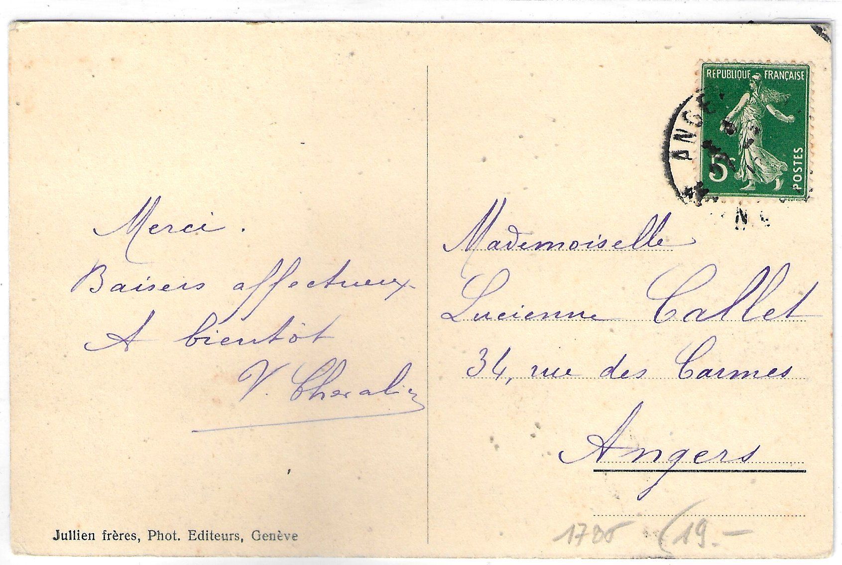 Cartoline postali: Chemin de fer Martigny-Chatelard - Sur la Route de Salvan – Usato da Ettingen venduto da Kartenplanet 1