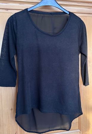 Gr S 36 Chiffon Shirt Oberteil