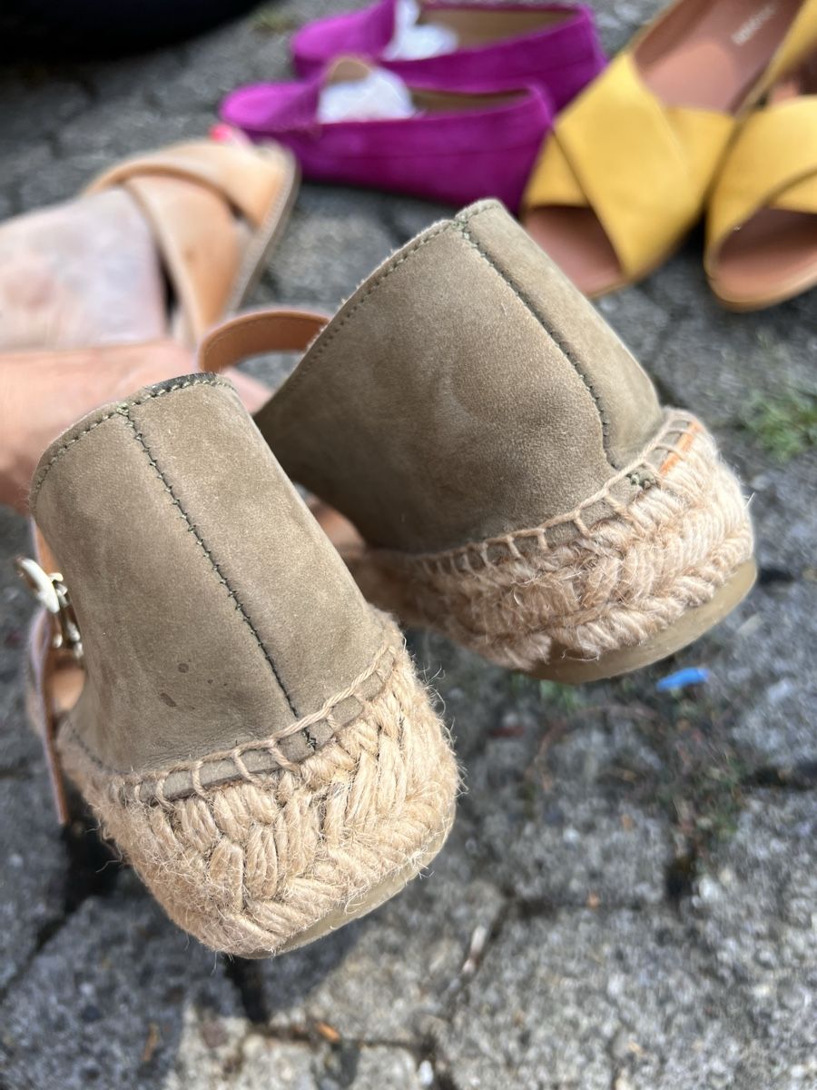 Damenschuhe: Espadrilles, Gr. 39, oliv Kupfer  – Gebraucht aus Solothurn von Brini06 2