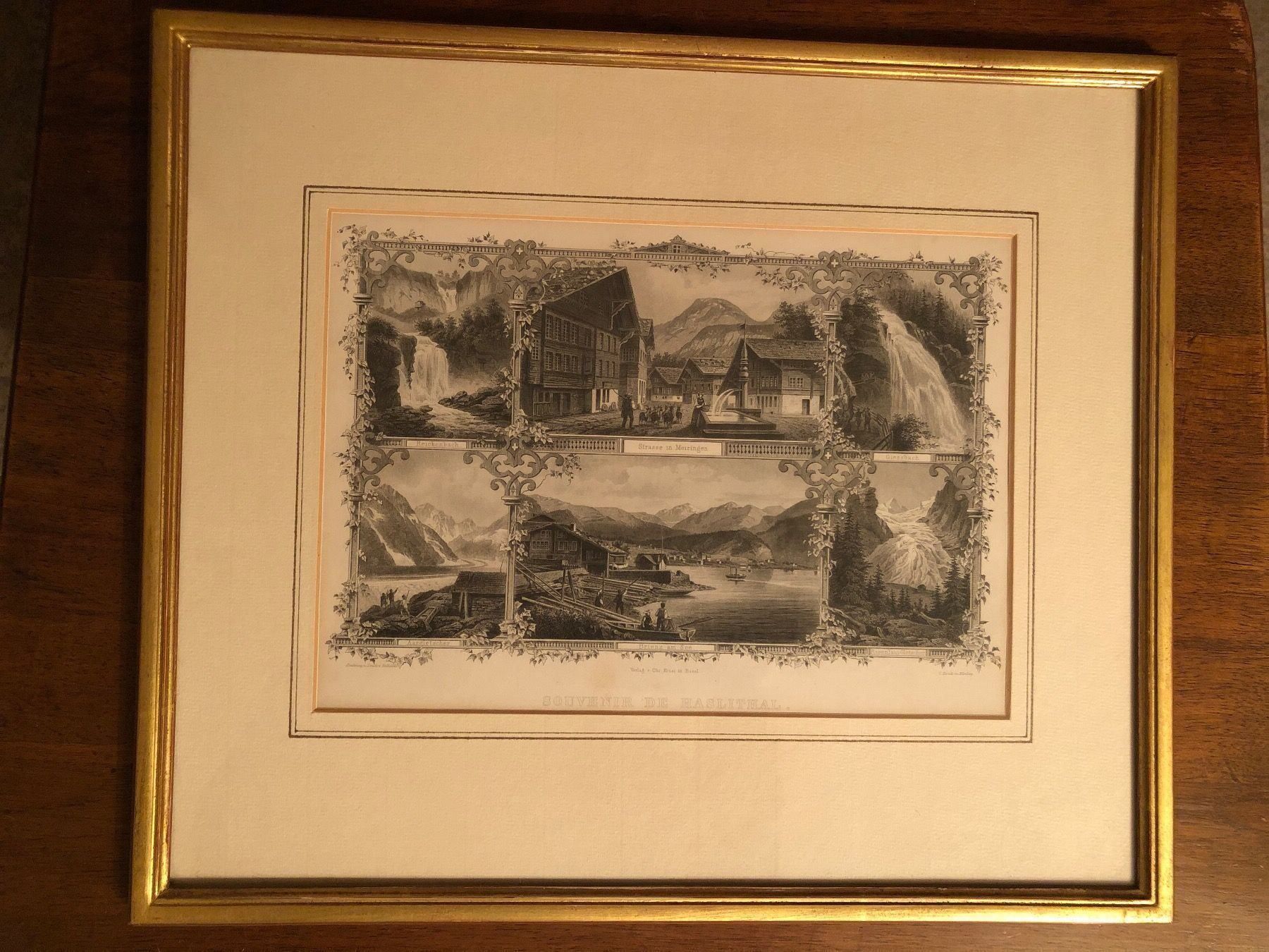 Poster & Bilder: Souvenir von Haslithal. Um 1870. – Gebraucht aus Wald ZH von mlnt