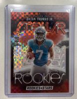 NFL BRIAN THOMAS JR. RC STELLAR ROOKIES RED PLAID 🏈
